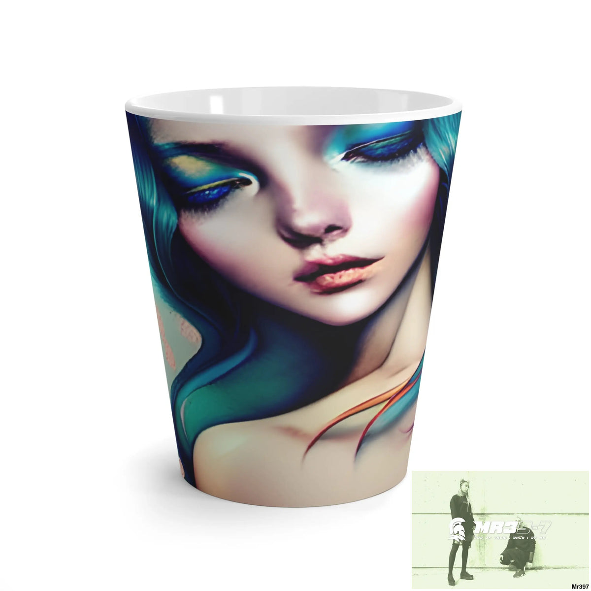 Many faces in common places in the style of Anna Latte Mug 12oz Mug