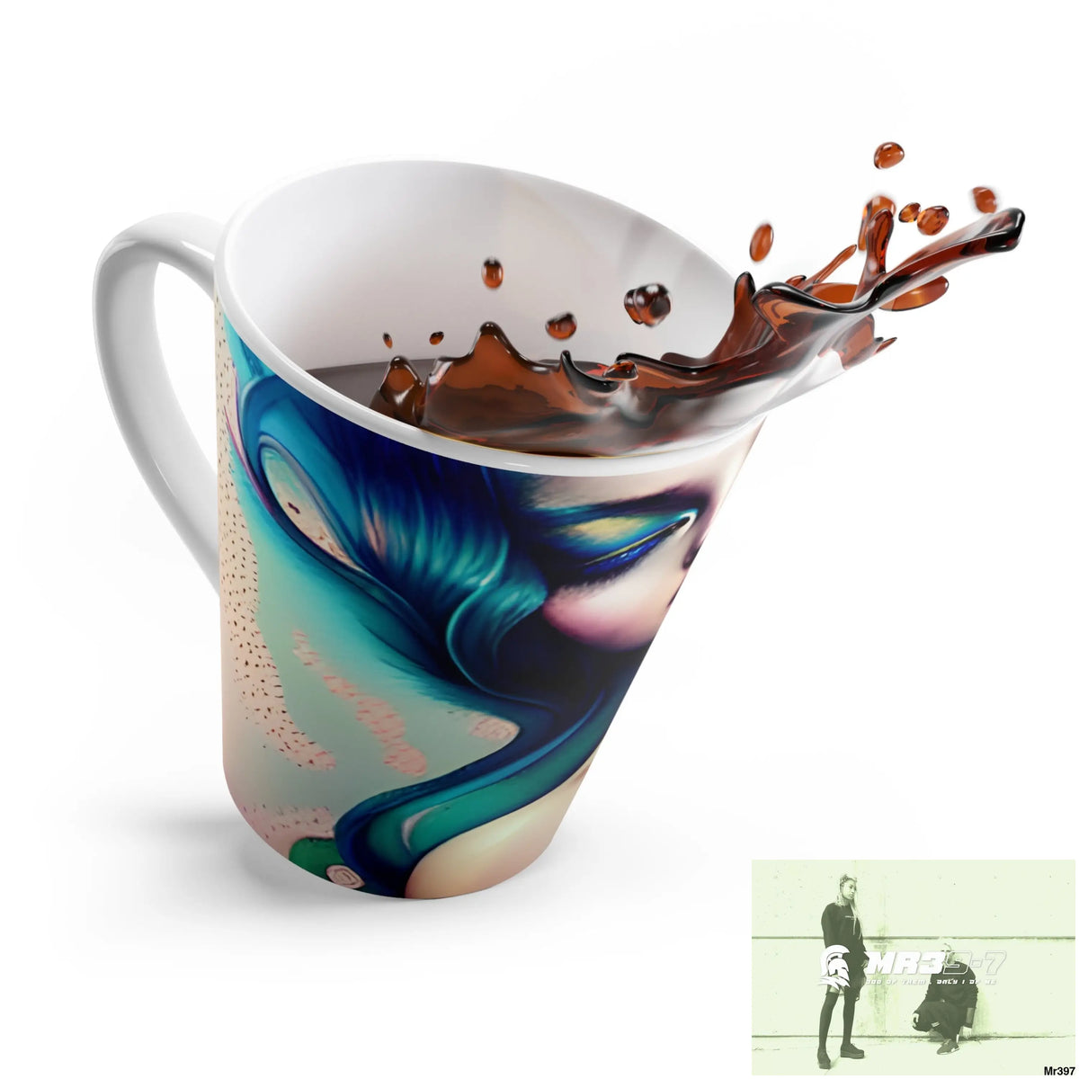 Many faces in common places in the style of Anna Latte Mug 12oz Mug