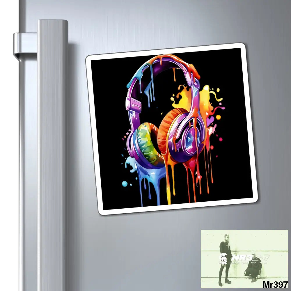 Melting headphones Magnet Paper products