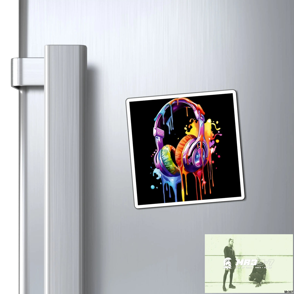 Melting headphones Magnet Paper products