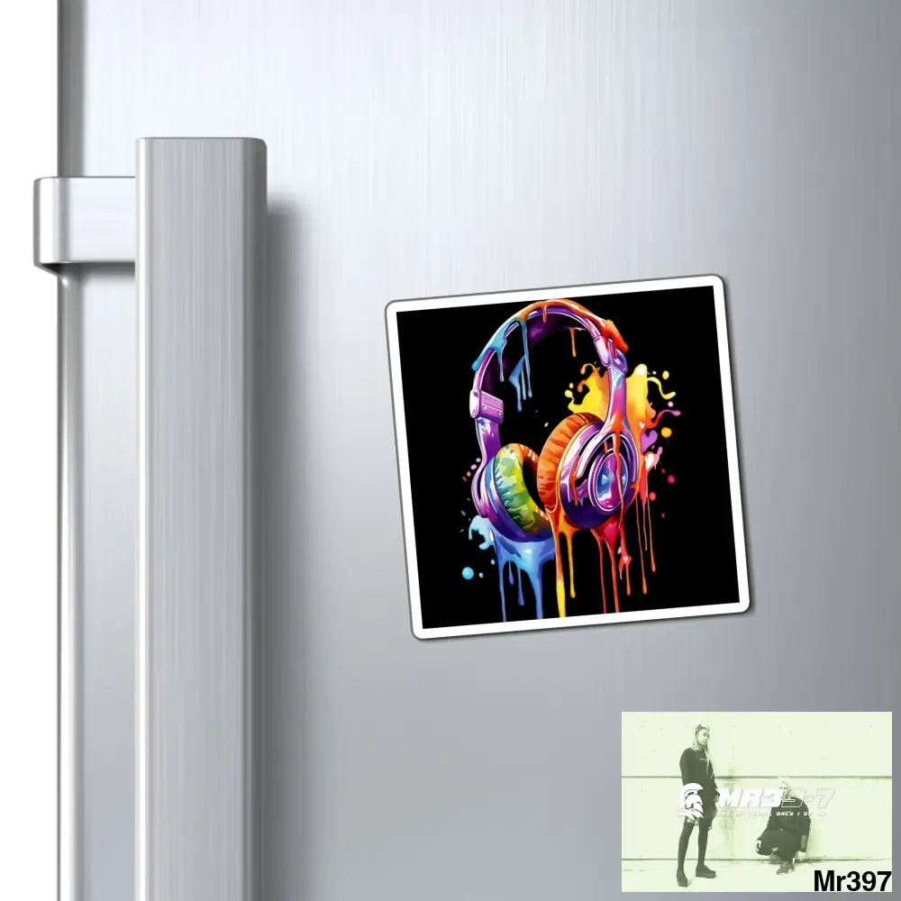 Melting headphones Magnet Paper products