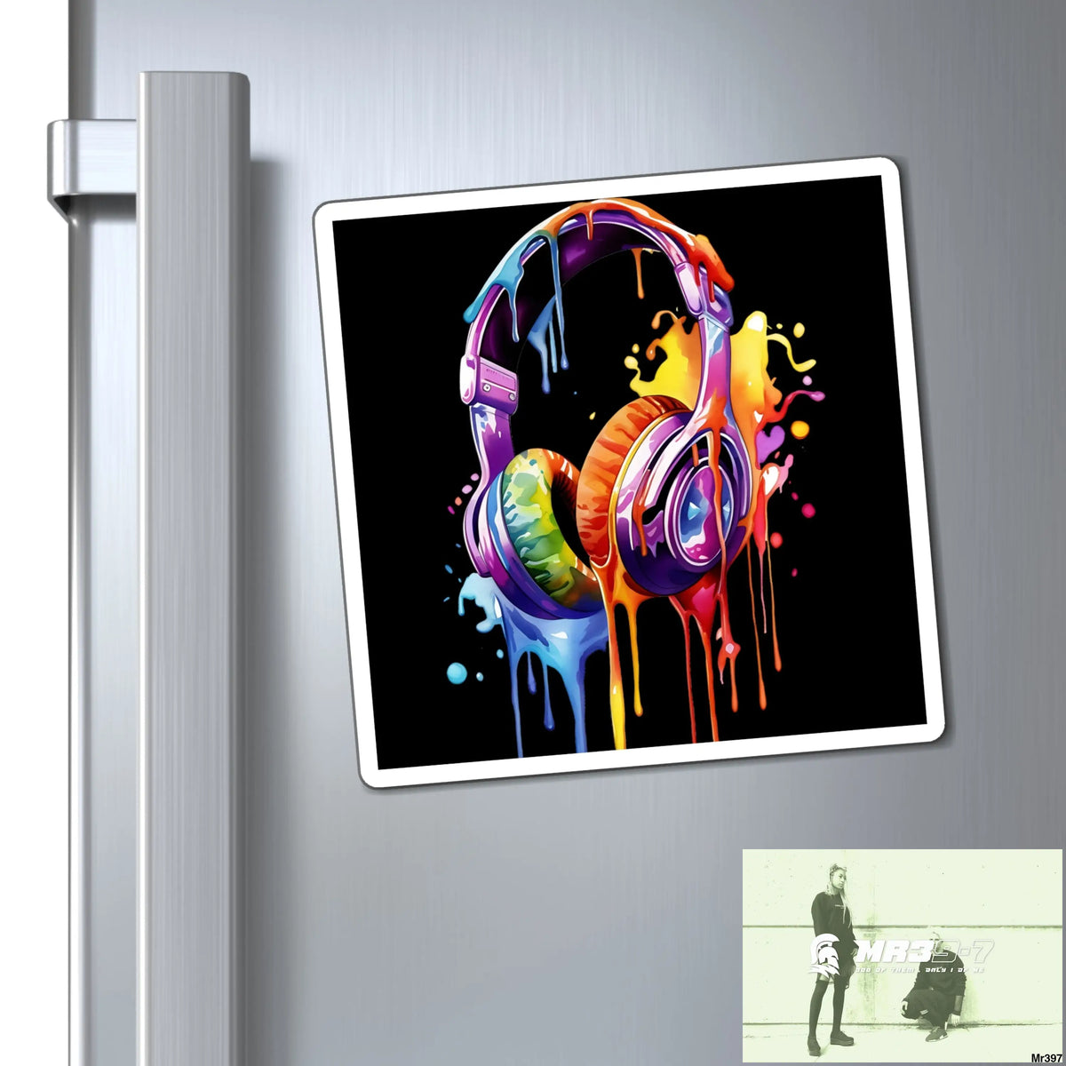Melting headphones Magnet Paper products