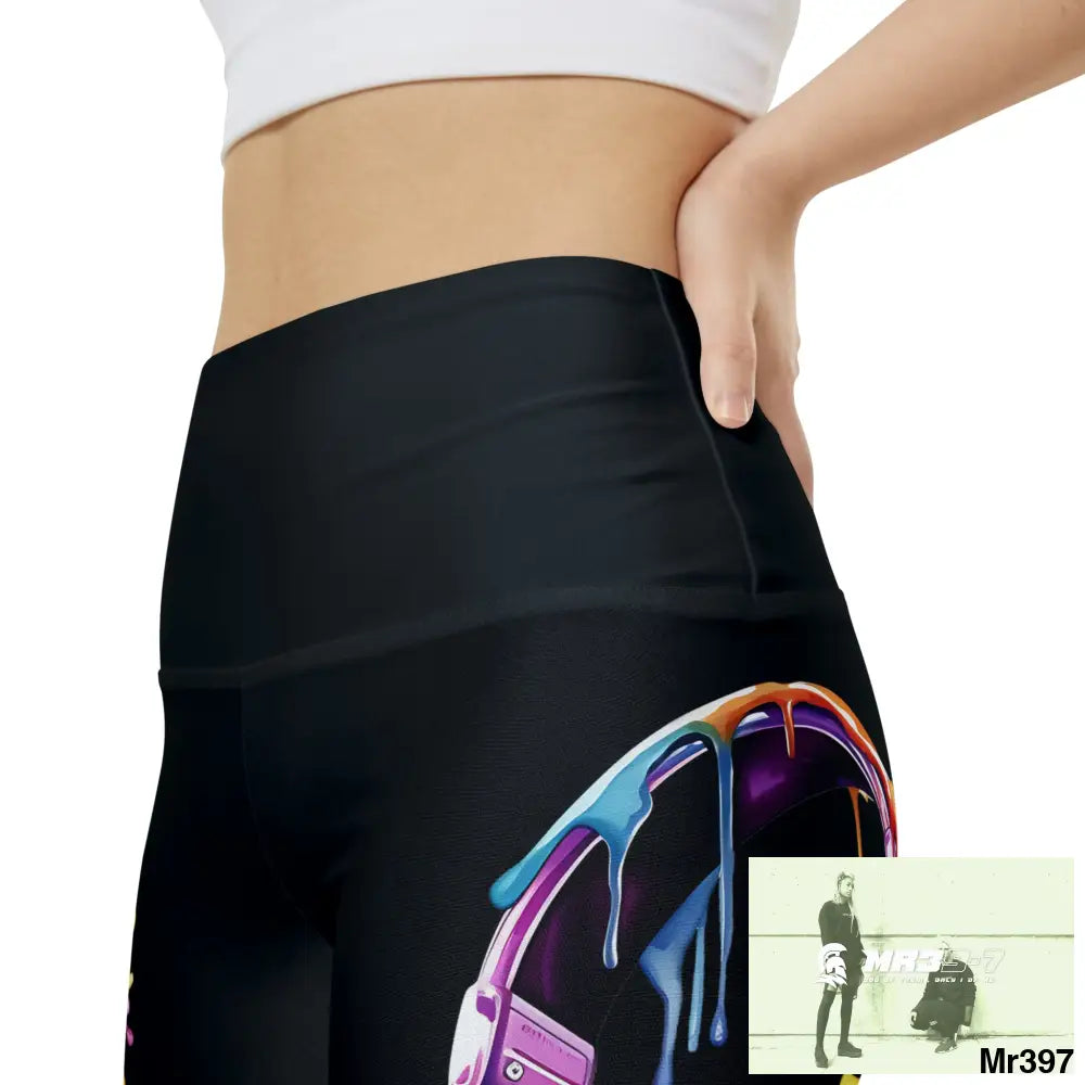 Melting Headphones Women’s Workout Shorts (AOP) All Over Prints