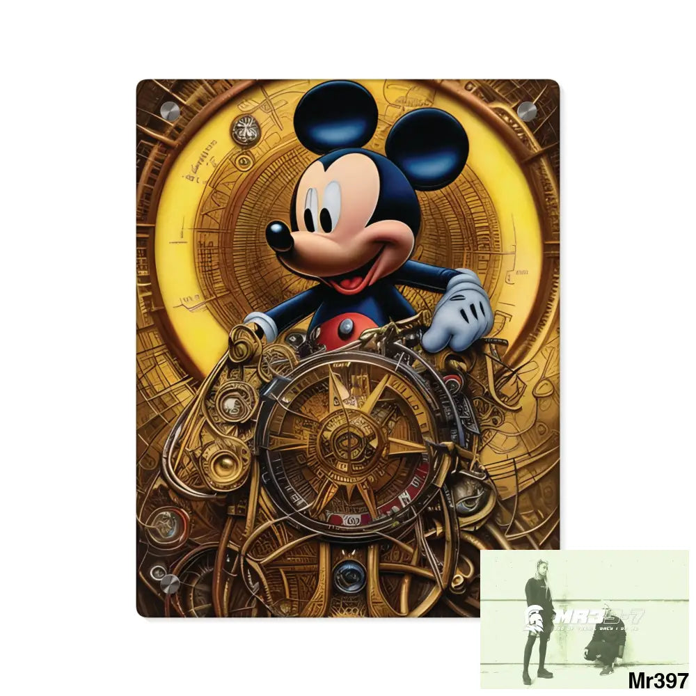 Mickey Mouse Comic Fantasy Poster Acrylic Wall Art Panels 11″ x 14″ (Vertical) / 0.25’’ Home Decor