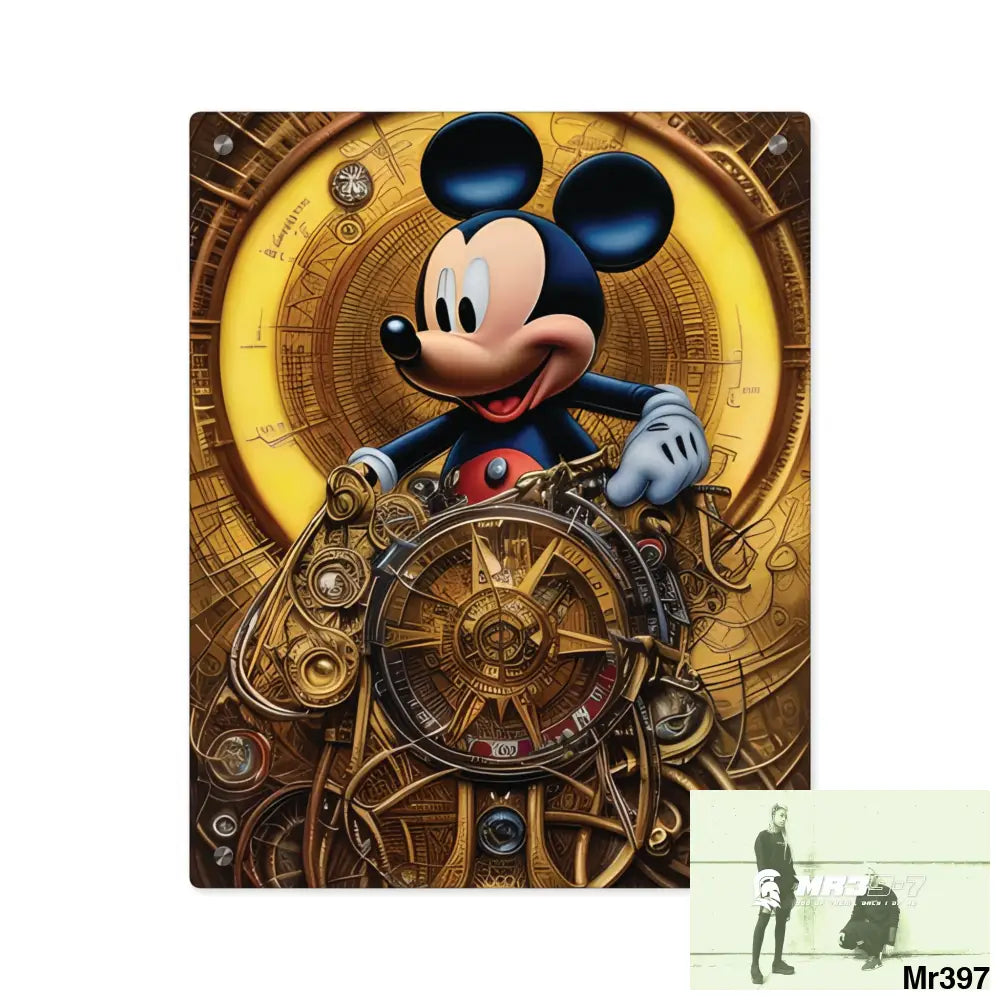 Mickey Mouse Comic Fantasy Poster Acrylic Wall Art Panels 16″ x 20″ (Vertical) / 0.25’’ Home Decor