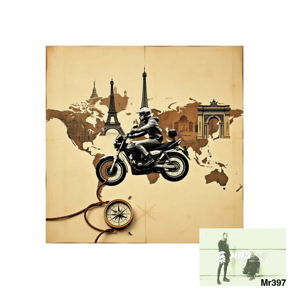 Miles and Maps 2008 - 2011 No2 Fine Art Posters 24″ x 24″ / Matte Poster