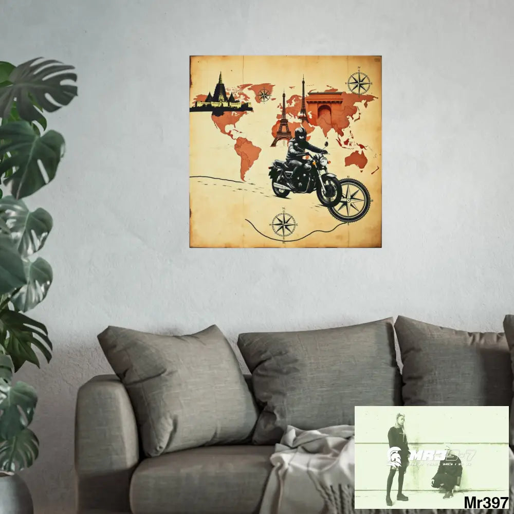 Miles and Maps 2008 - 2011 No3 Fine Art Posters Poster