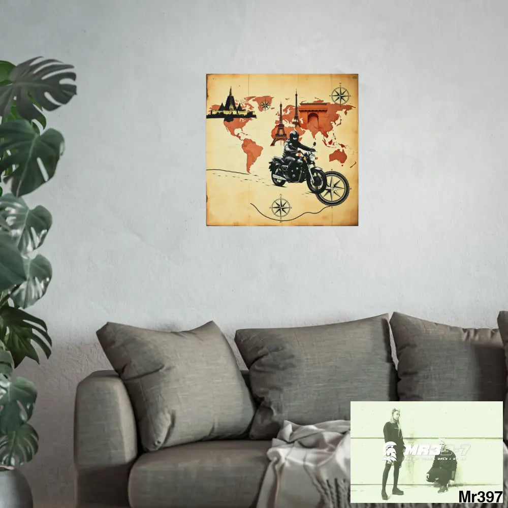 Miles and Maps 2008 - 2011 No3 Fine Art Posters Poster