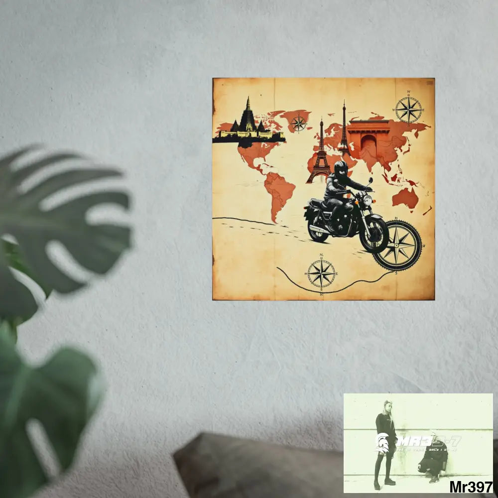 Miles and Maps 2008 - 2011 No3 Fine Art Posters Poster