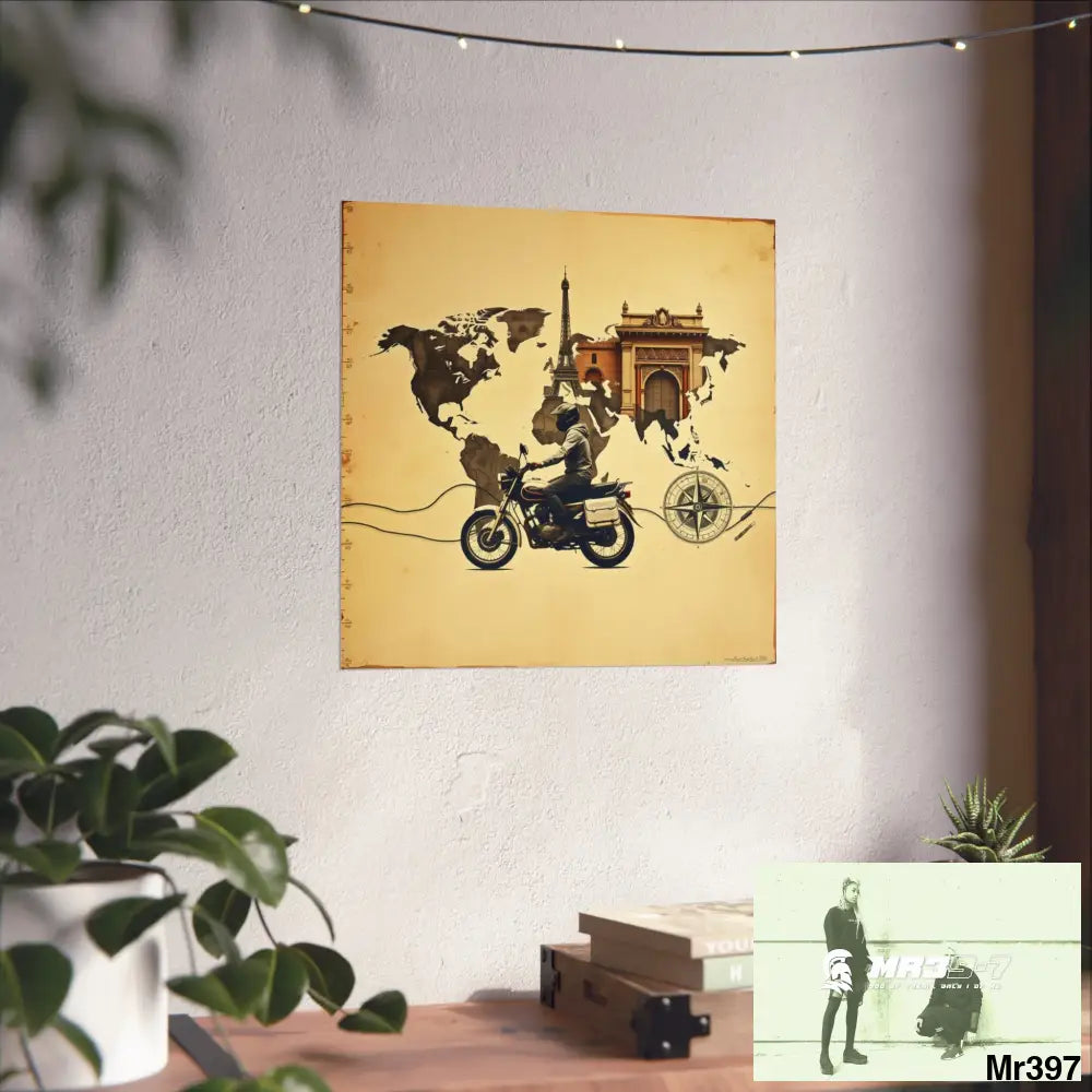 Miles and Maps 2008 - 2011 No4 Fine Art Posters Poster