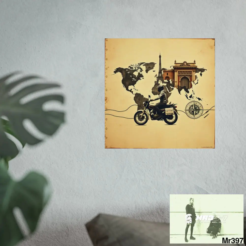 Miles and Maps 2008 - 2011 No4 Fine Art Posters Poster