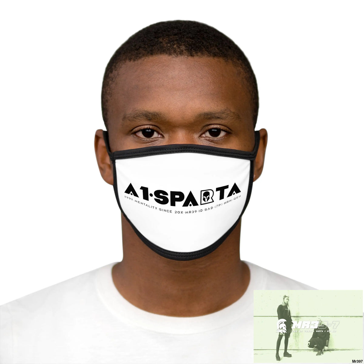Mixed-Fabric Face Mask One size Accessories