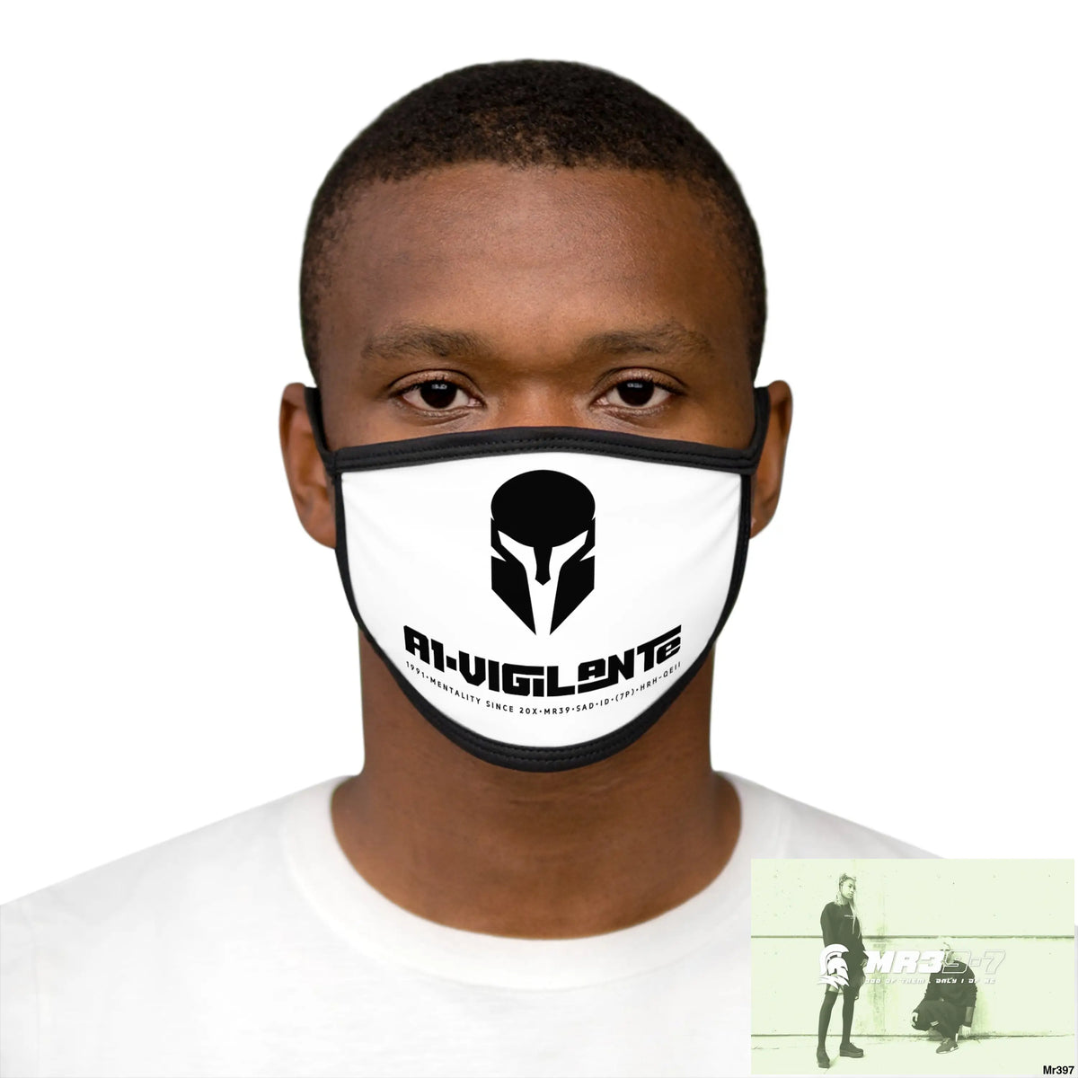 Mixed-Fabric Face Mask One size Accessories