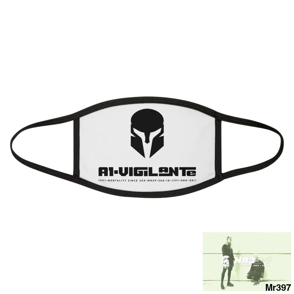 Mixed-Fabric Face Mask One size Accessories