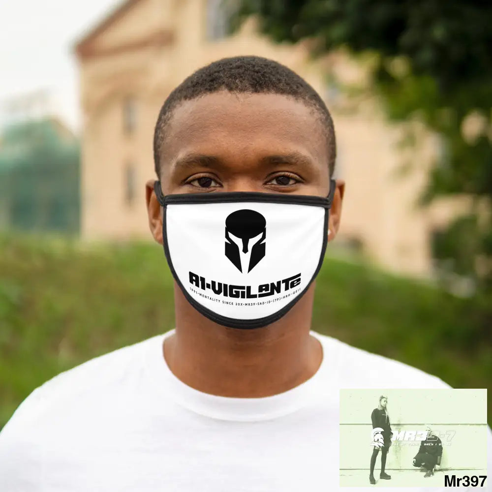 Mixed-Fabric Face Mask One size Accessories