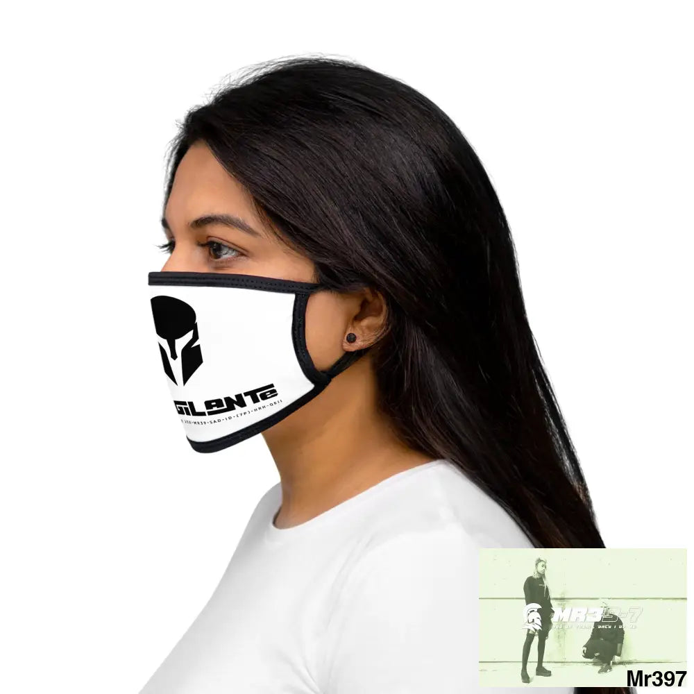 Mixed-Fabric Face Mask One size Accessories