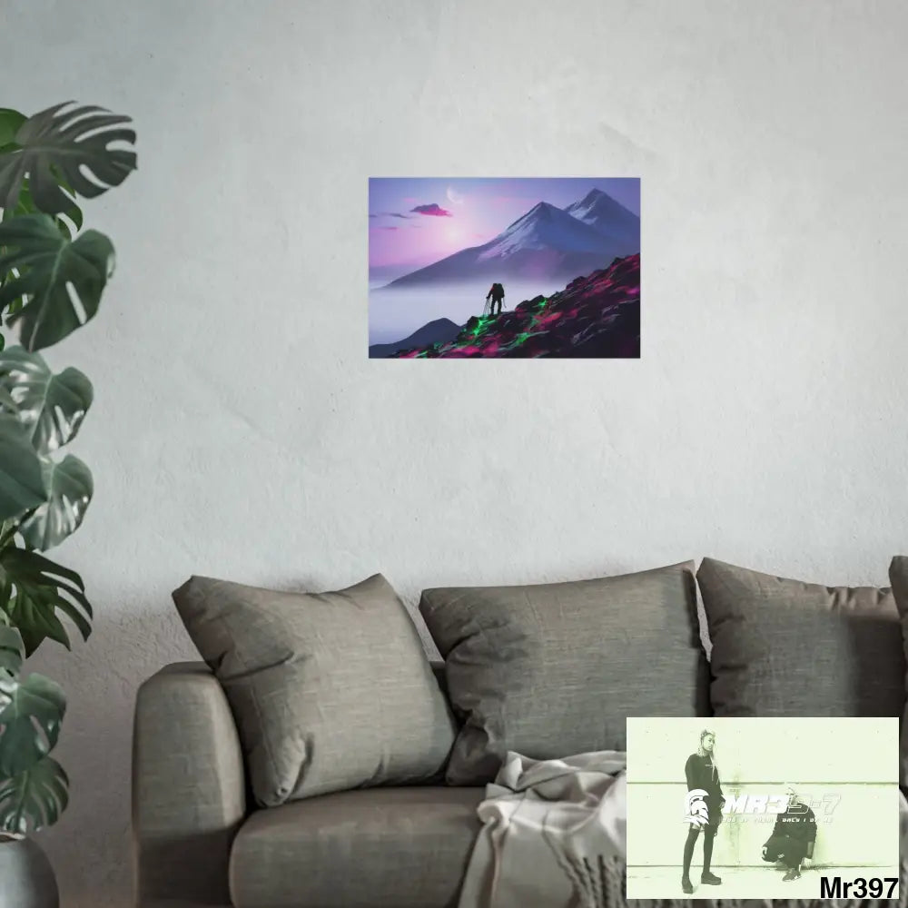 Mount Snowdon In Blind the Accent 2nd SAS link done May 20X No 7 Fine Art Posters Poster