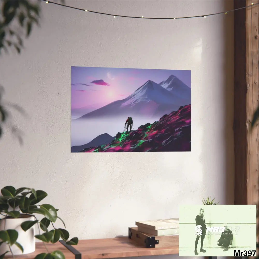 Mount Snowdon In Blind the Accent 2nd SAS link done May 20X No 7 Fine Art Posters Poster