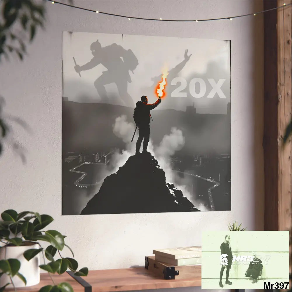 Mount Snowdon In Blind the summit 2nd SAS link done May 20X No 10 Fine Art Posters Poster