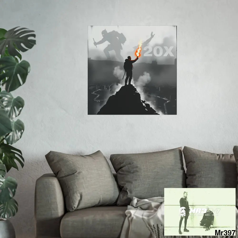 Mount Snowdon In Blind the summit 2nd SAS link done May 20X No 10 Fine Art Posters Poster