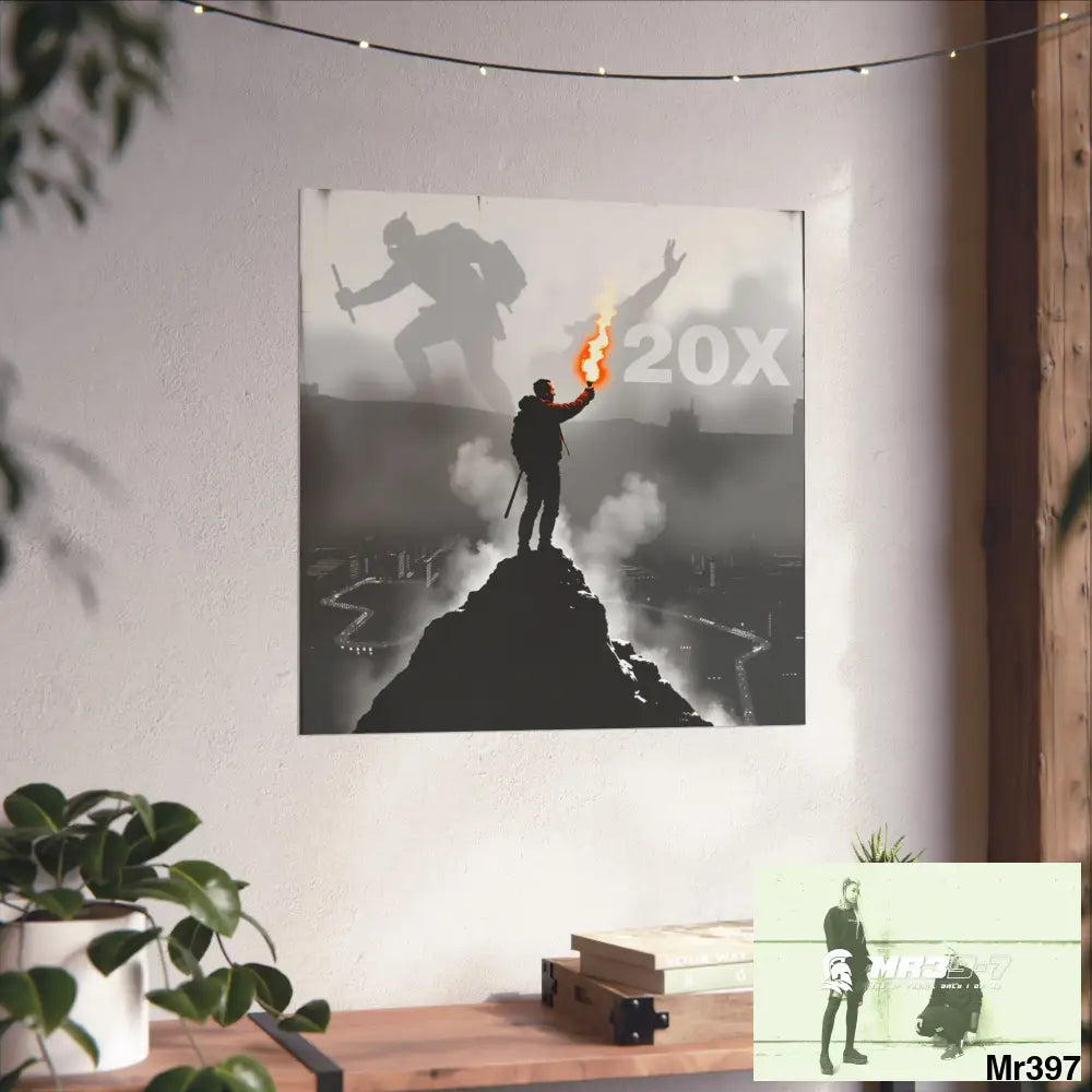 Mount Snowdon In Blind the summit 2nd SAS link done May 20X No 10 Fine Art Posters Poster