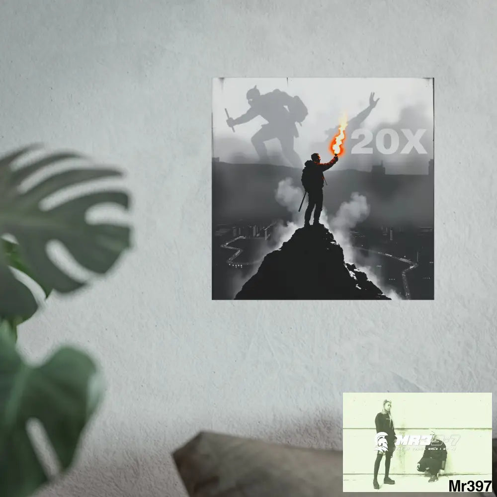 Mount Snowdon In Blind the summit 2nd SAS link done May 20X No 10 Fine Art Posters Poster