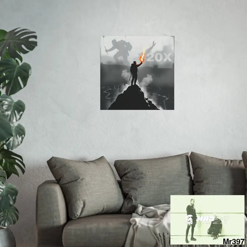 Mount Snowdon In Blind the summit 2nd SAS link done May 20X No 10 Fine Art Posters Poster