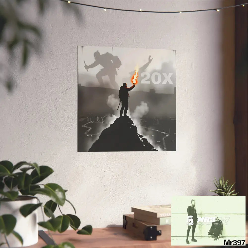 Mount Snowdon In Blind the summit 2nd SAS link done May 20X No 10 Fine Art Posters Poster