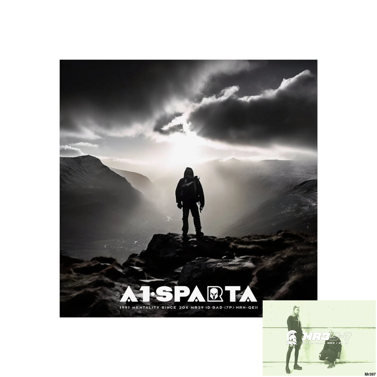 Mount Snowdon In Blind the summit 2nd SAS link done May 20X No 12 Fine Art Posters 16″ x 16″ / Matte Poster
