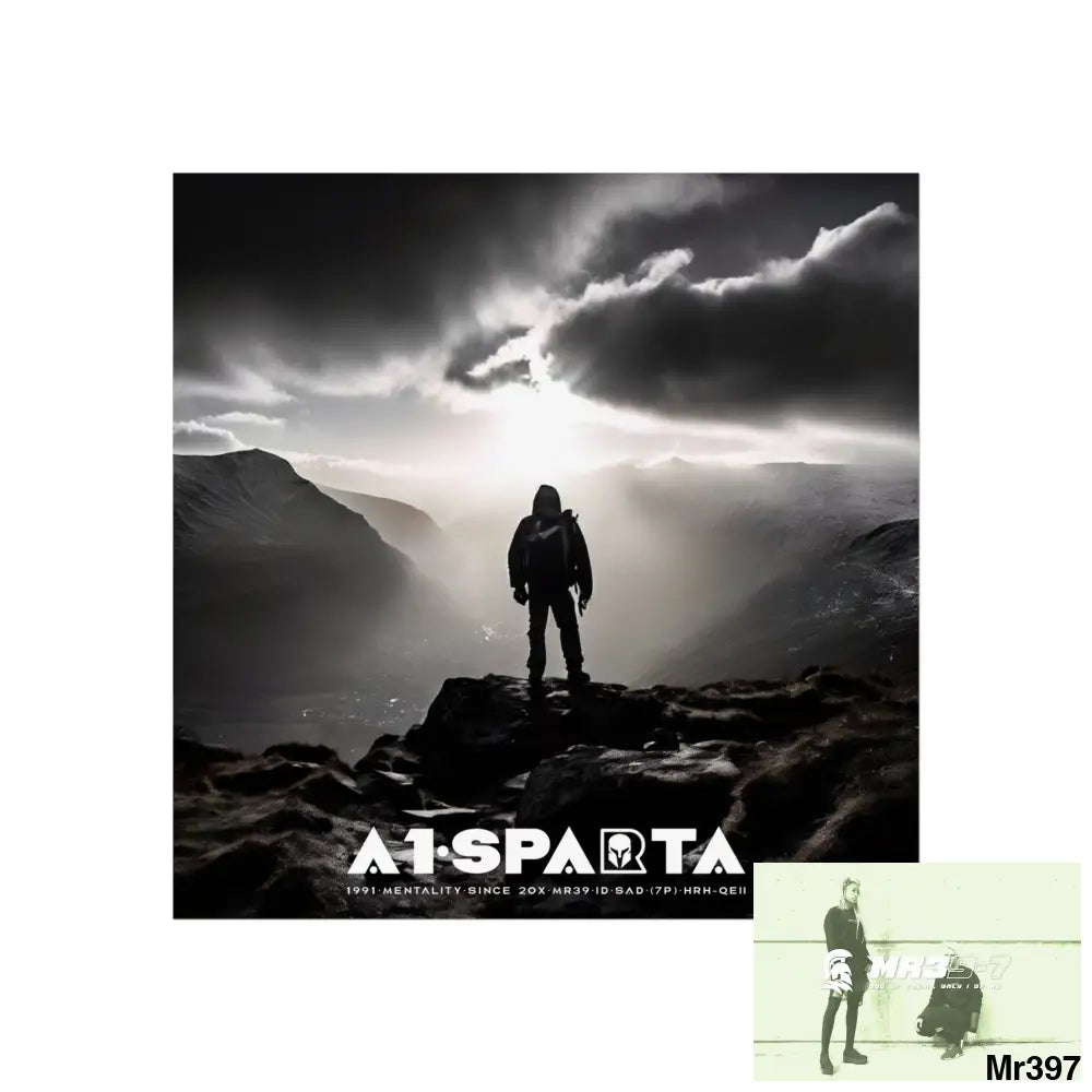 Mount Snowdon In Blind the summit 2nd SAS link done May 20X No 12 Fine Art Posters 24″ x 24″ / Matte Poster