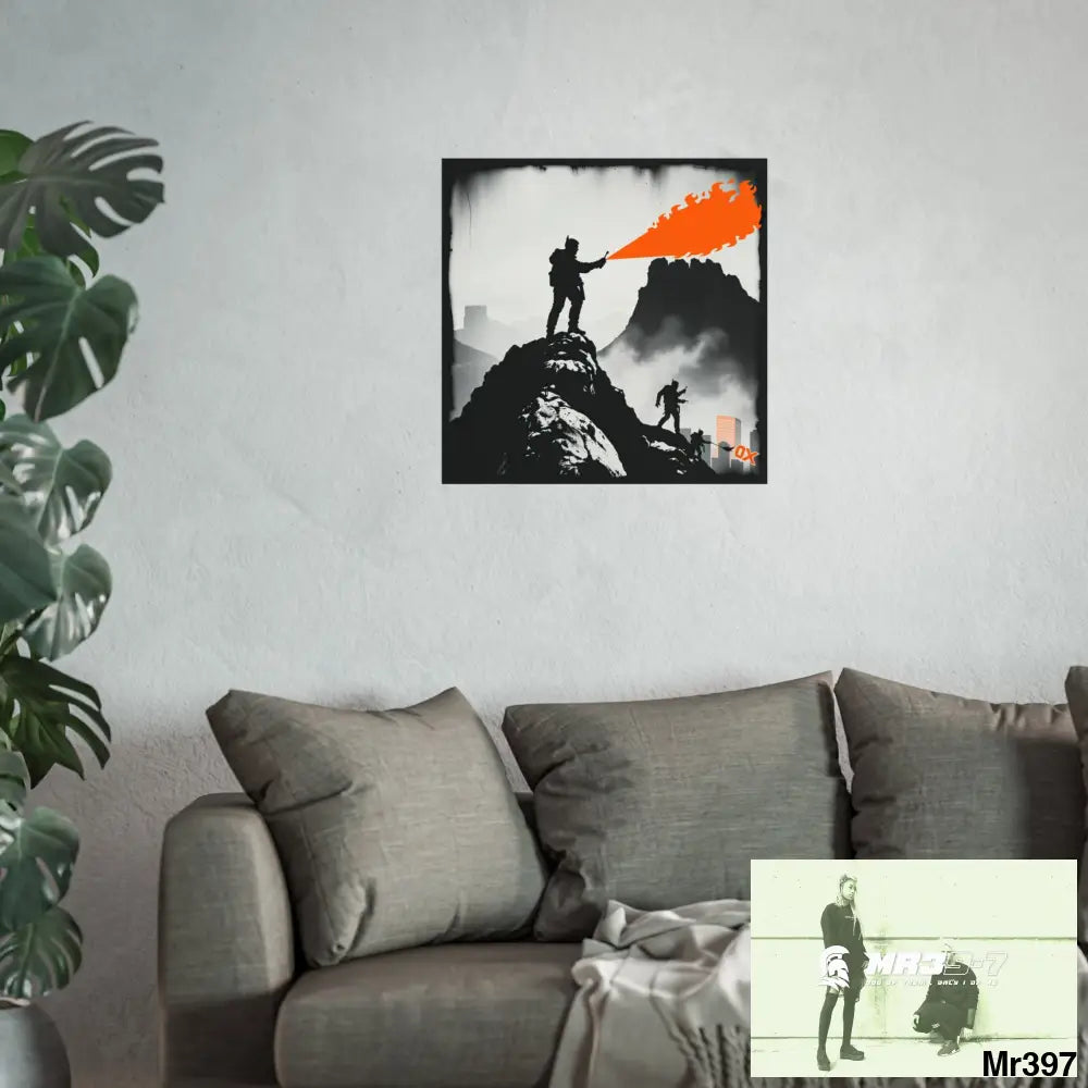 Mount Snowdon In Blind the summit 2nd SAS link done May 20X No 13 Fine Art Posters Poster