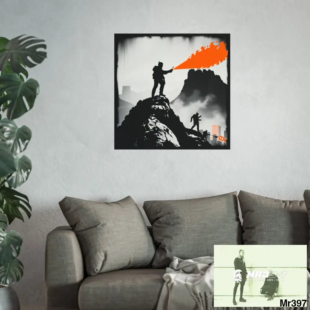 Mount Snowdon In Blind the summit 2nd SAS link done May 20X No 13 Fine Art Posters Poster