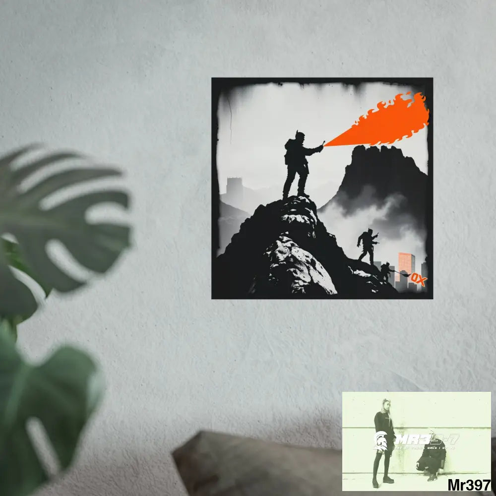 Mount Snowdon In Blind the summit 2nd SAS link done May 20X No 13 Fine Art Posters Poster