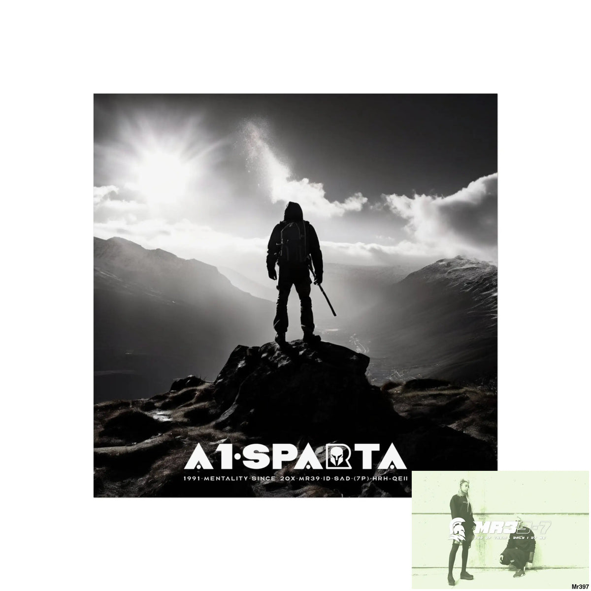 Mount Snowdon In Blind the summit 2nd SAS link done May 20X No 14 Fine Art Posters 16″ x 16″ / Matte Poster