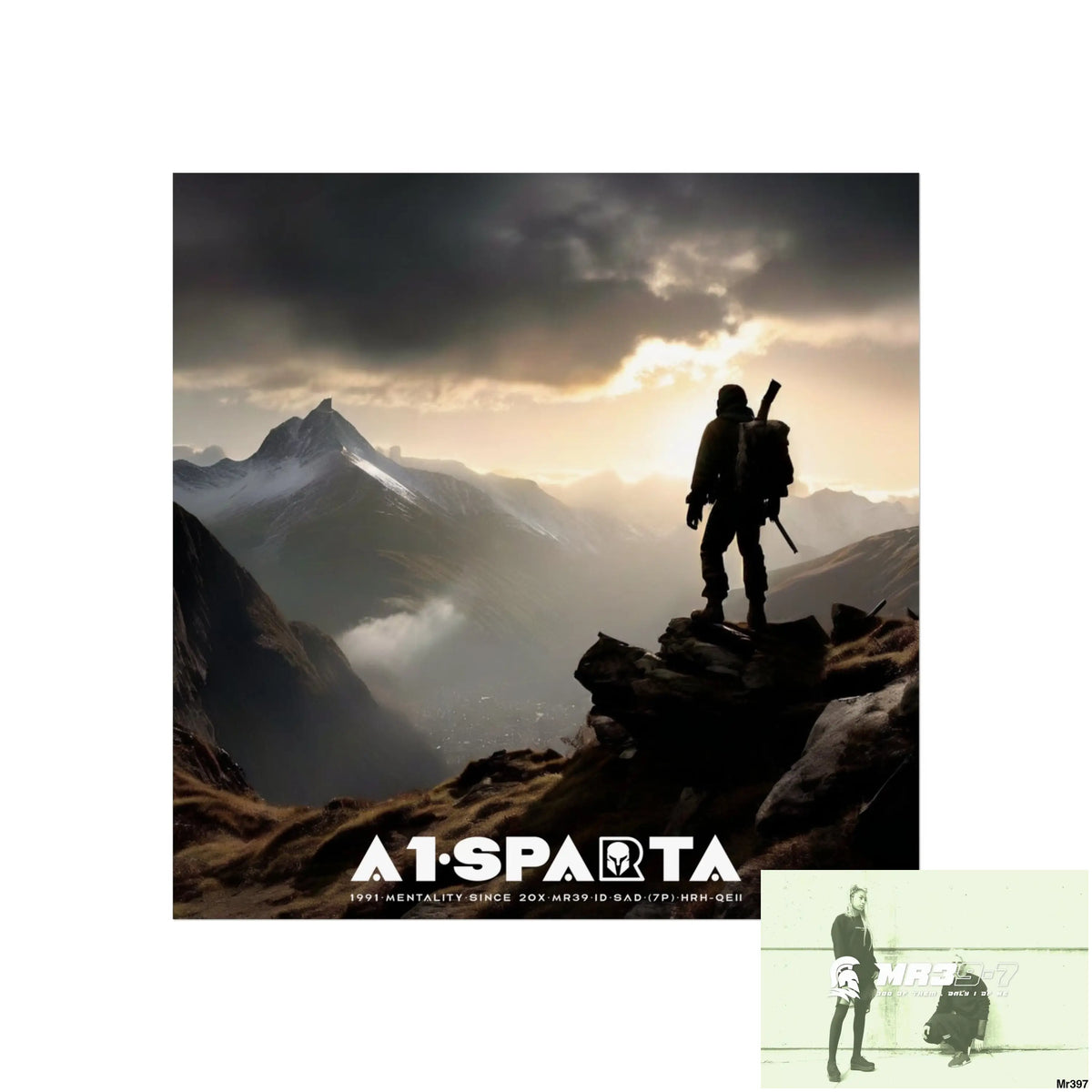 Mount Snowdon In Blind the summit 2nd SAS link done May 20X No 19 Fine Art Posters 16″ x 16″ / Matte Poster