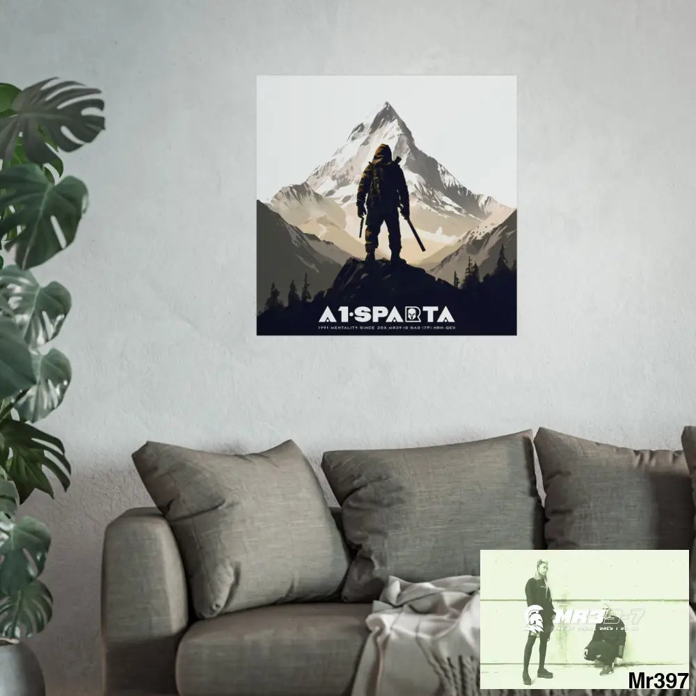 Mount Snowdon In Blind the summit 2nd SAS link done May 20X No 24 Fine Art Posters Poster