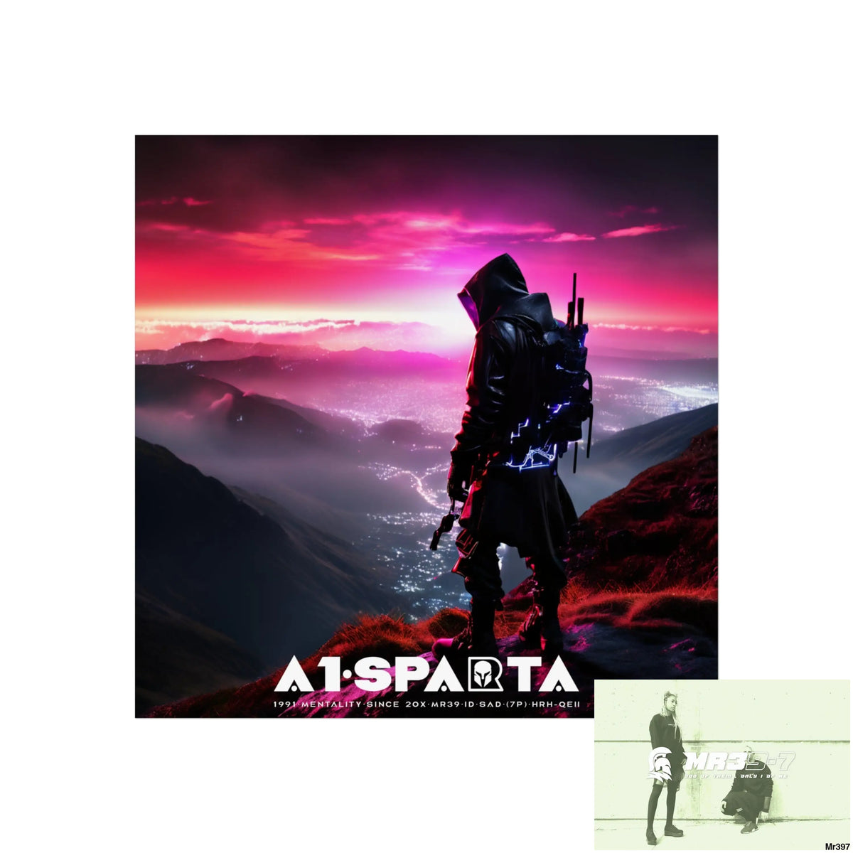 Mount Snowdon In Blind the summit 2nd SAS link done May 20X No 25 Fine Art Posters 16″ x 16″ / Matte Poster