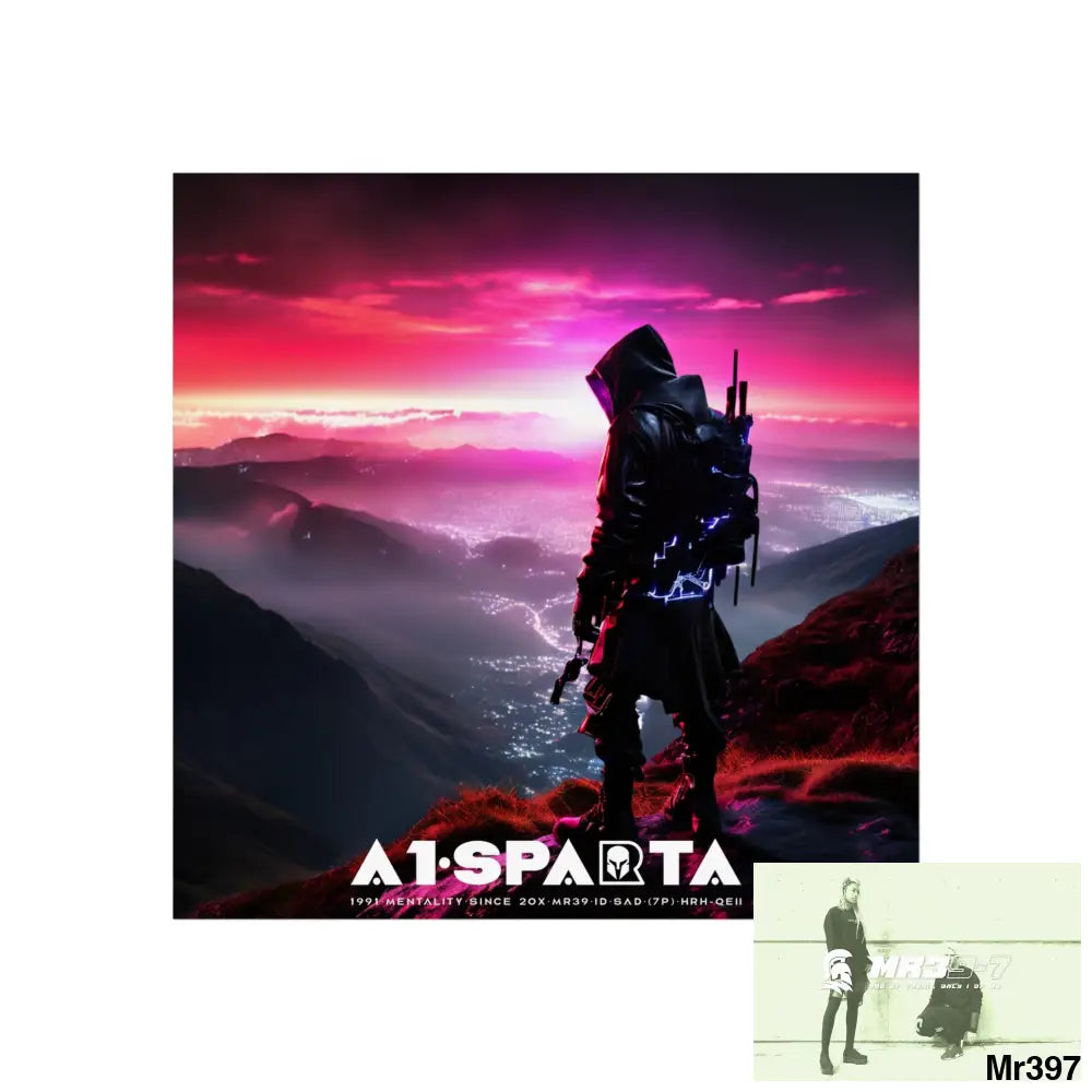 Mount Snowdon In Blind the summit 2nd SAS link done May 20X No 25 Fine Art Posters 30″ x 30″ / Matte Poster