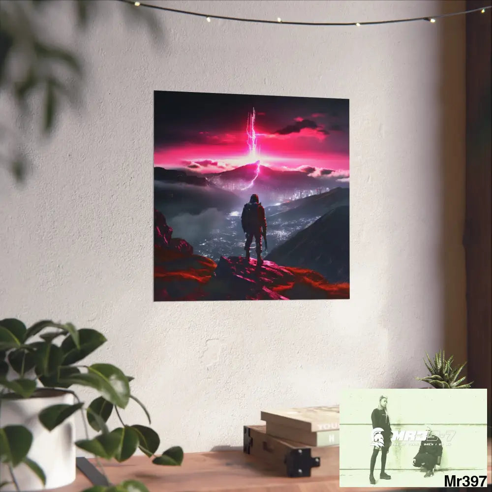 Mount Snowdon In Blind the summit 2nd SAS link done May 20X No 26 Fine Art Posters Poster