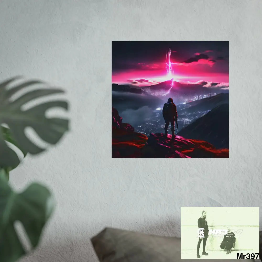 Mount Snowdon In Blind the summit 2nd SAS link done May 20X No 26 Fine Art Posters Poster