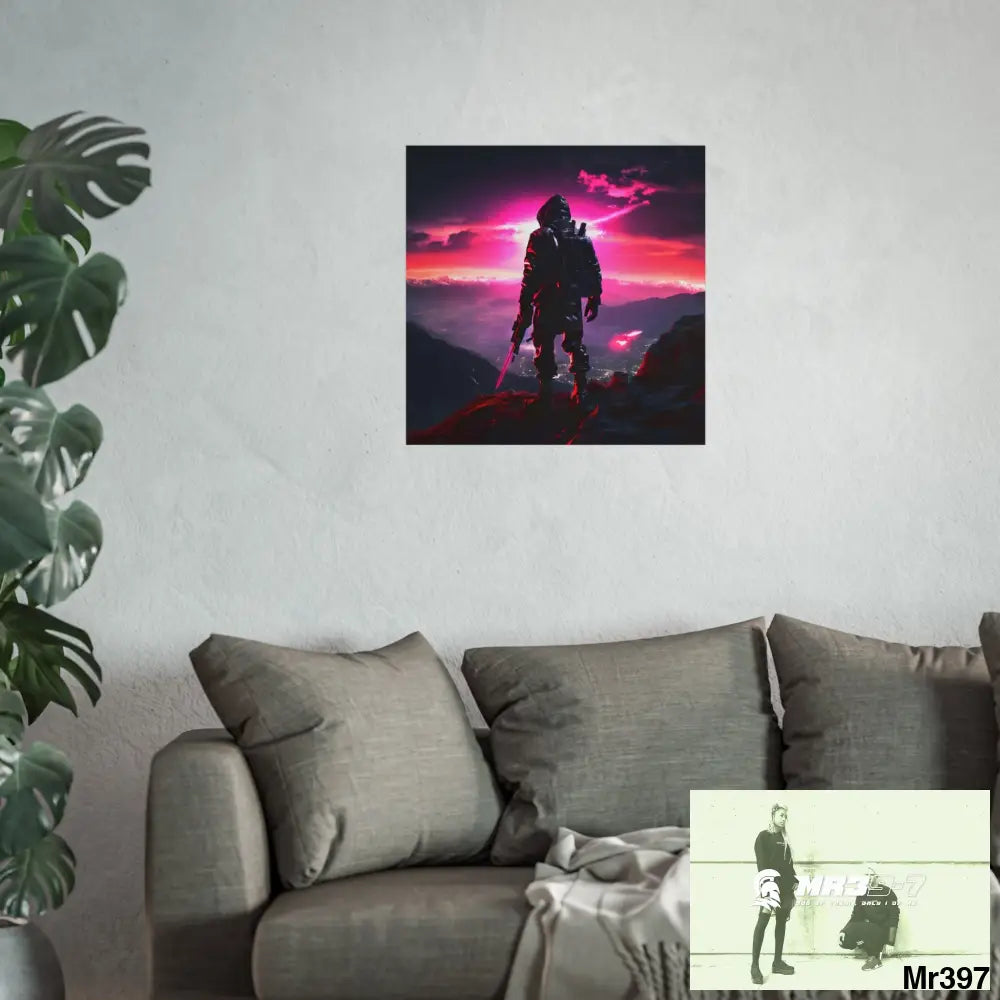 Mount Snowdon In Blind the summit 2nd SAS link done May 20X No 27 Fine Art Posters Poster