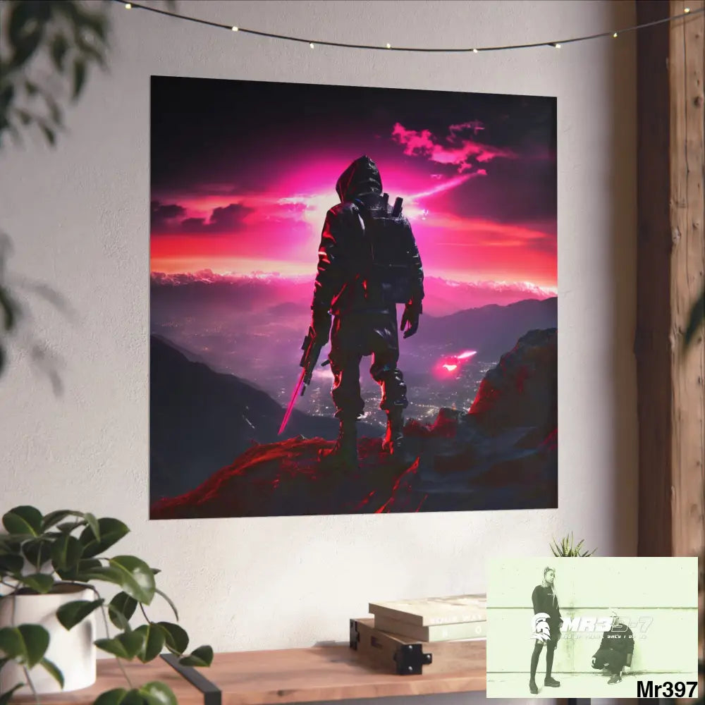 Mount Snowdon In Blind the summit 2nd SAS link done May 20X No 27 Fine Art Posters Poster