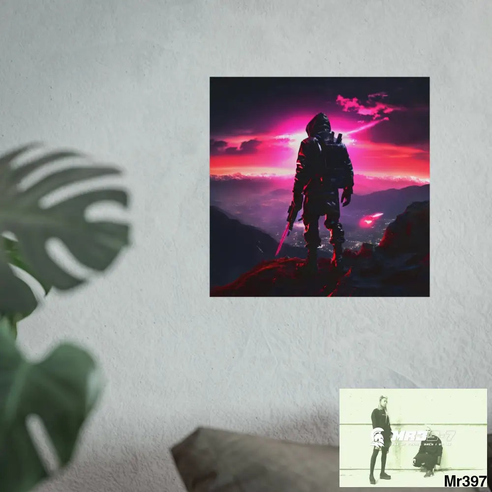 Mount Snowdon In Blind the summit 2nd SAS link done May 20X No 27 Fine Art Posters Poster