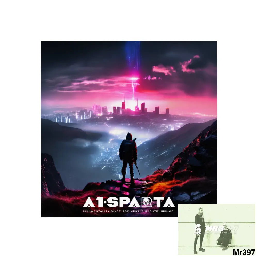 Mount Snowdon In Blind the summit 2nd SAS link done May 20X No 28 Fine Art Posters 30″ x 30″ / Matte Poster