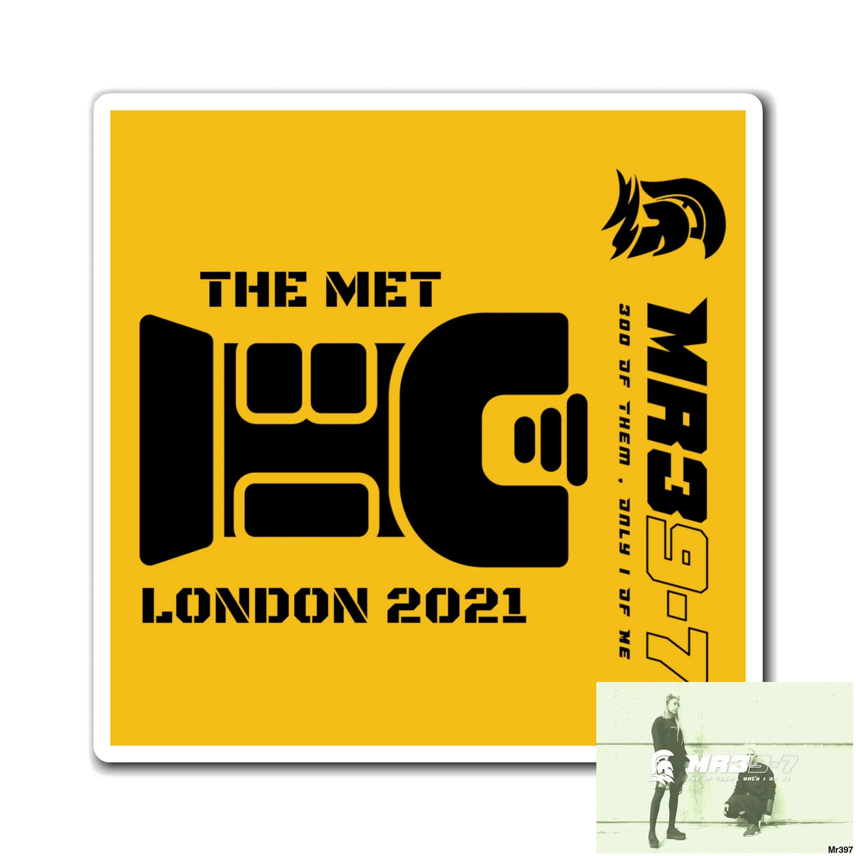 MR 39 Tasered by the MET 2021 Magnet 6’’ × 6’’ Paper products