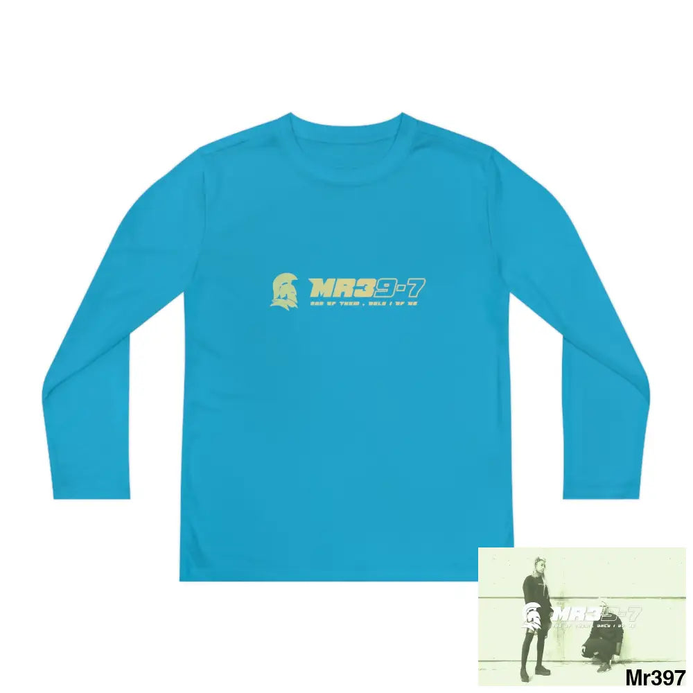 MR39-7 2001-23 5 Countries Just Say No To County Lines Youth Long Sleeve Competitor Tee Atomic Blue / L Kids clothes