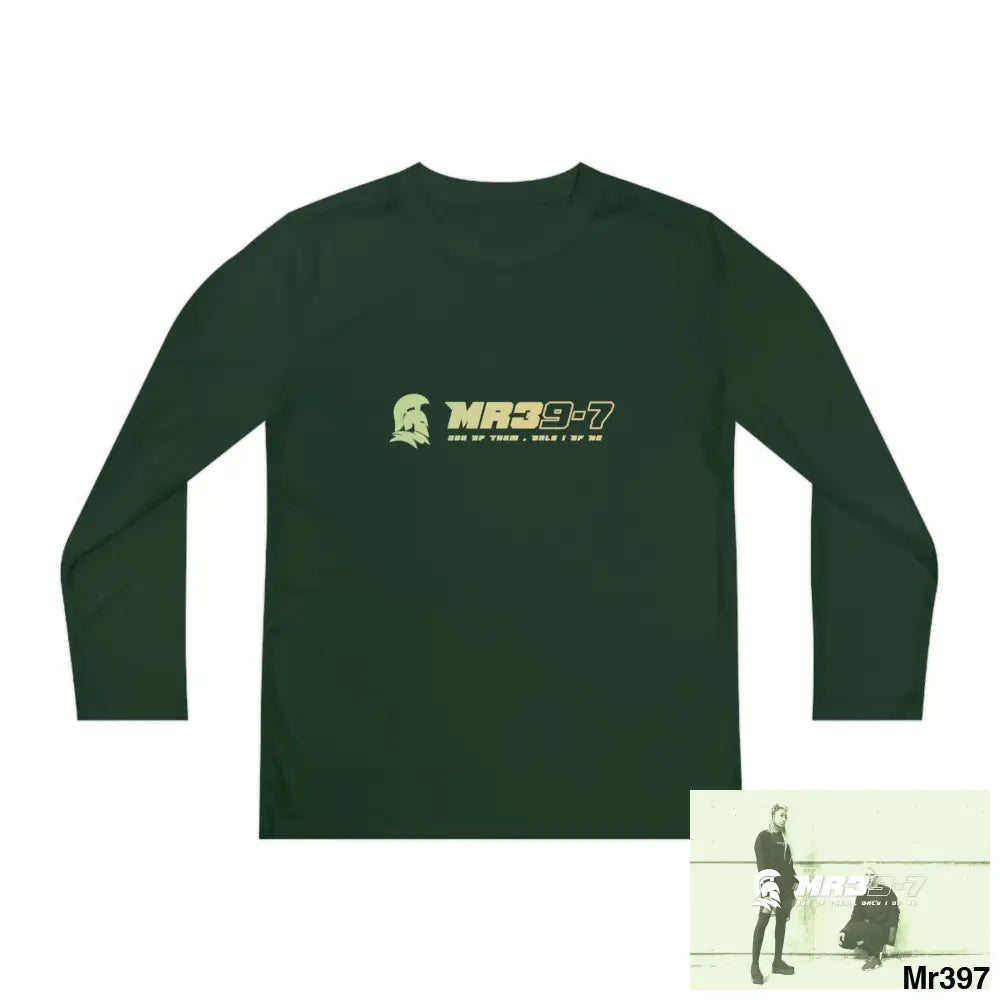 MR39-7 2001-23 5 Countries Just Say No To County Lines Youth Long Sleeve Competitor Tee Forest Green / L Kids clothes