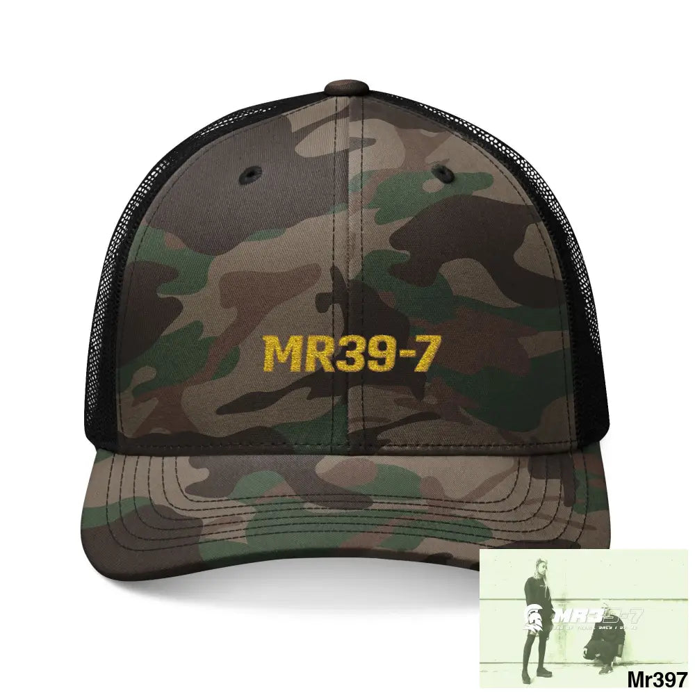 MR39-7 300 0f them only 1 of me Camouflage Trucker Hat with Embroidery | Military Style Cap Outdoor Adventure Gear