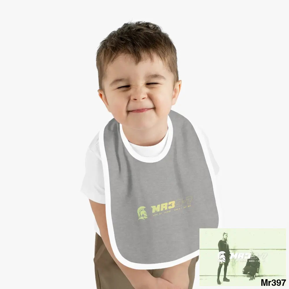 MR39-7 Baby Contrast Trim Jersey Bib Kids clothes