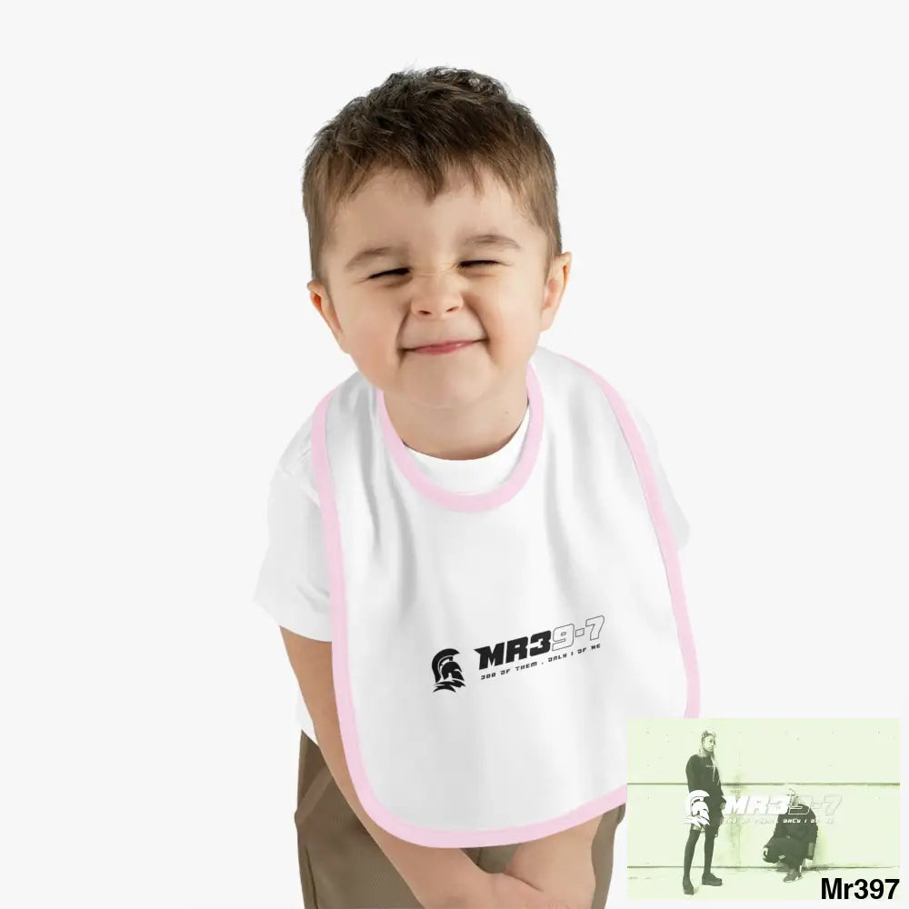 MR39-7 Baby Contrast Trim Jersey Bib Kids clothes